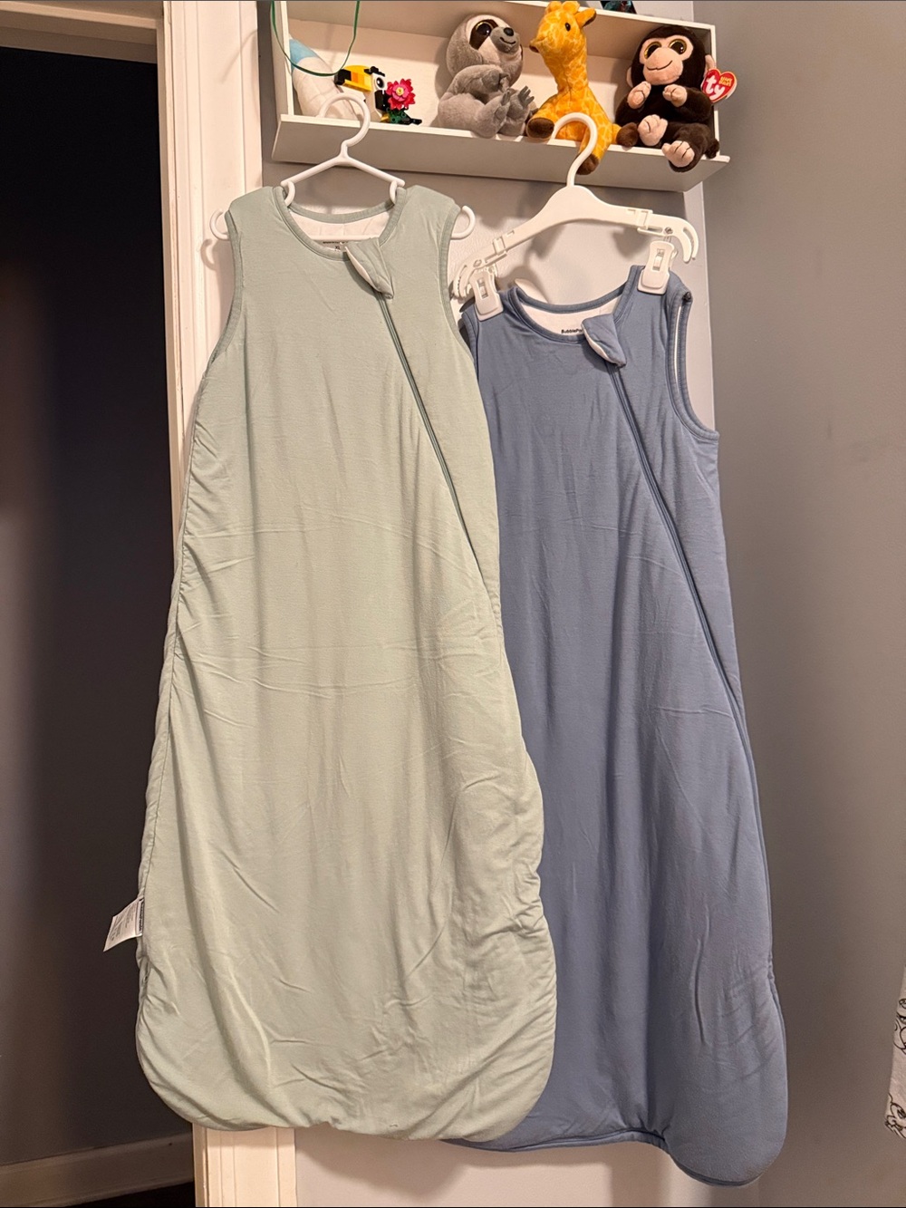 BubblePanda Sleep Sack - 2-set in Sage Green & Dusty Blue, size XL, 1.0TOG